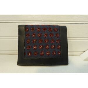 Vintage leather wallet Comfotan Cowhide Paisley geometric‎ pattern MCM